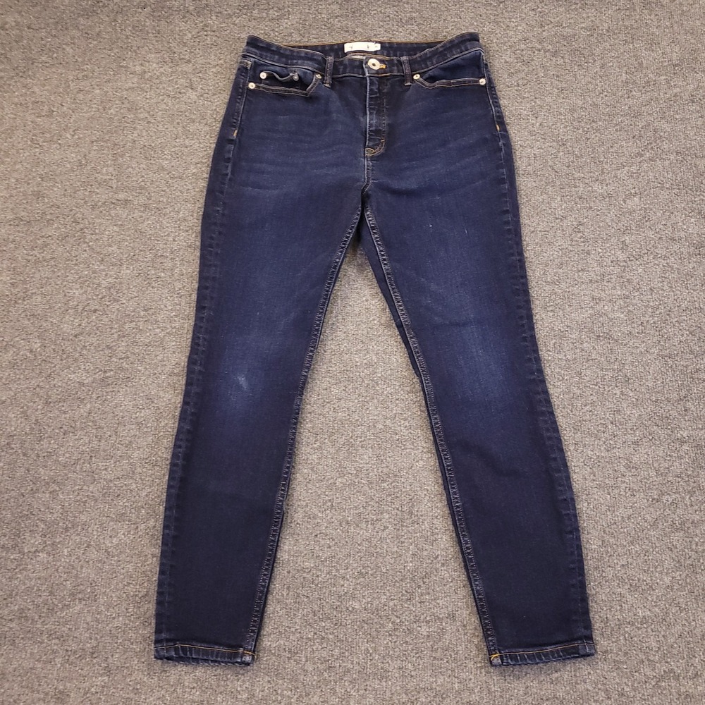 Vineyard‎ Vines High Rise Skinny Jeans Womens Sz 30x27 Indigo Stretch Whisker